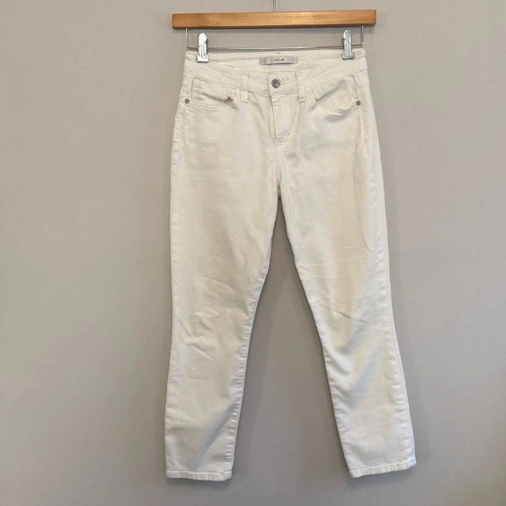 Joe's Jeans Women's Off-White Straight-Leg Jeans - Picture 1 of 16